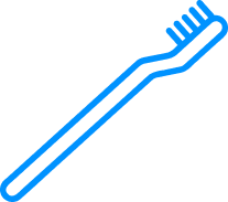 Brush & floss to remove food particles