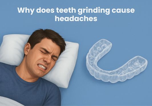 A guy sleeping with a headache due to teeth grinding