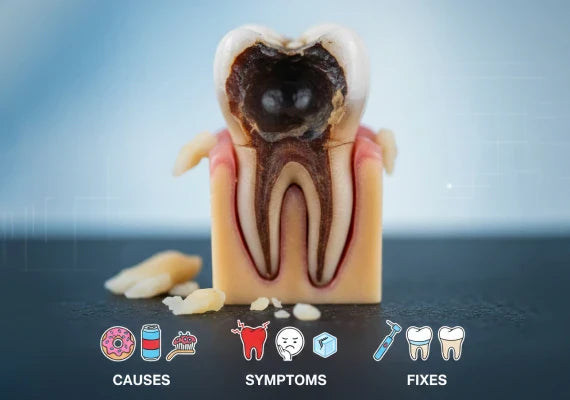An image of a rotten teeth
