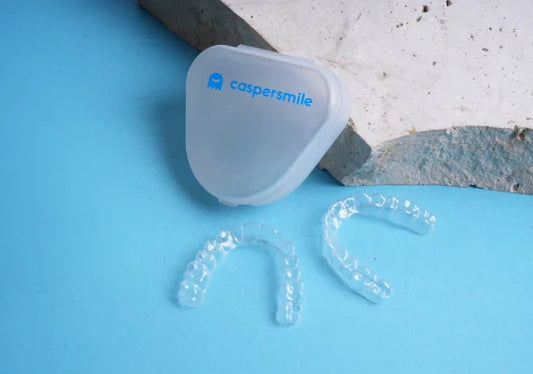  Caspersmile Night Guard placed on a clear surface.