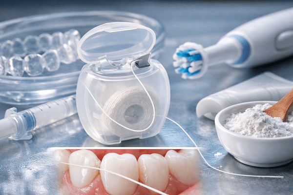 Whitening floss can be helpful when correctly used.